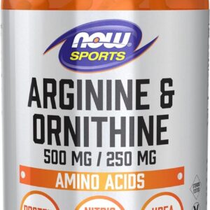 Arginine & Ornithine 500/250 мг 100 веге капсули | Now Foods