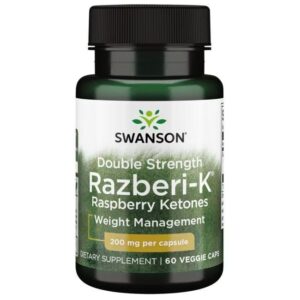 Double Strength Razberi-K Raspberry Ketones 200 мг 60 веге капсули | Swanson