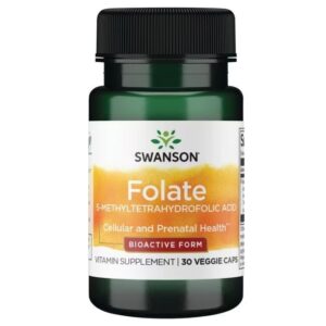 Folate 5-Methyltetrahydrofolic Acid - Bioactive Form 30 веге капсули | Swanson