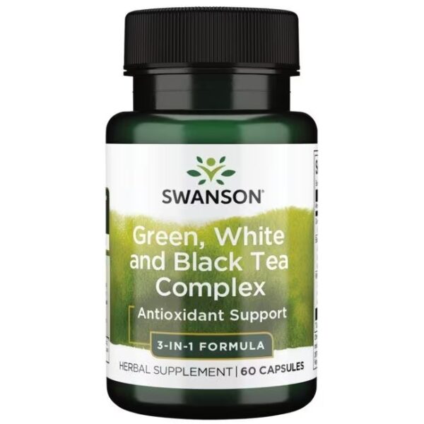 Green, White & Black Tea Complex 60 капсули | Swanson