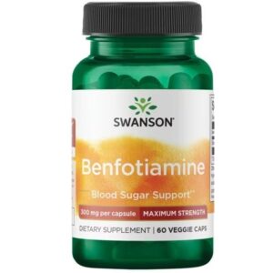 Maximum Strength Benfotiamine 300 мг 60 веге капсули | Swanson