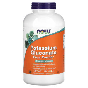 Potassium Gluconate Pure Powder 454 гр | Now Foods