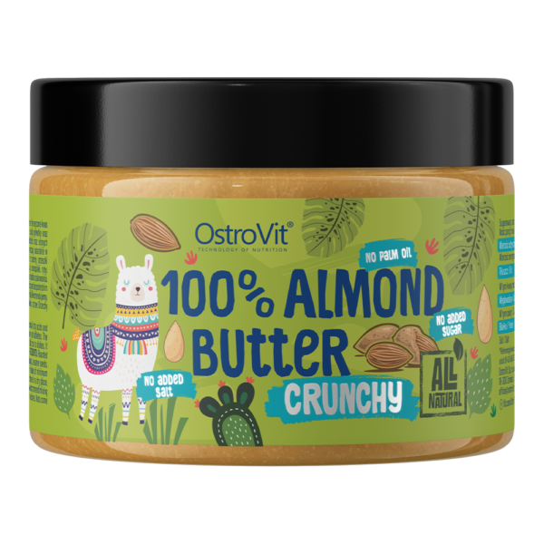 100% Almond Butter Crunchy 500 гр | OstroVit