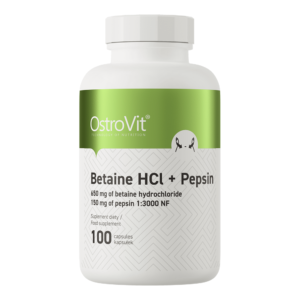 Betaine HCl + Pepsin 100 капсули | OstroVit