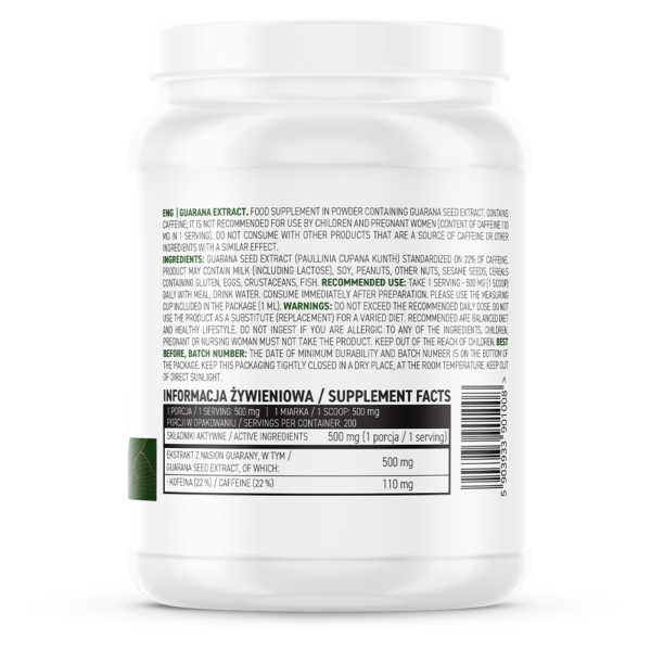 guarana-extract-powder-ekstrakt-prah-100g-ostrovit-sastav-cena