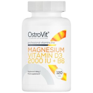 Magnesium + Vitamin D3 2000 IU + B6 120 таблетки | OstroVit