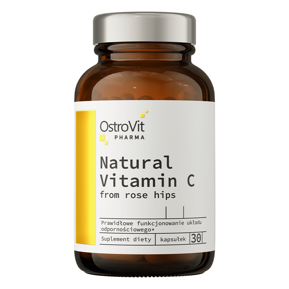Natural Vitamin C from Rose Hips 30 капсули | OstroVit