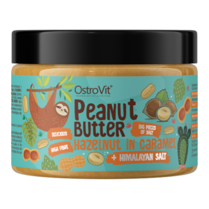 Peanut Butter with Hazelnut in Caramel + Himalayan Salt Crunchy 500 гр | OstroVit