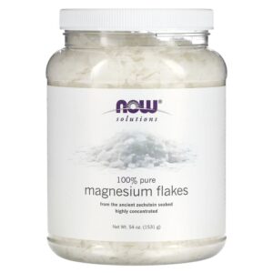 100% Pure Magnesium Flakes 1531 гр | Now Foods