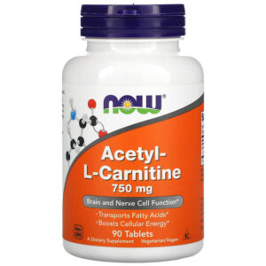 Acetyl L-Carnitine 750 мг 90 таблетки | Now Foods