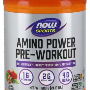 Amino Power Pre-Workout 600 гр | Now Foods