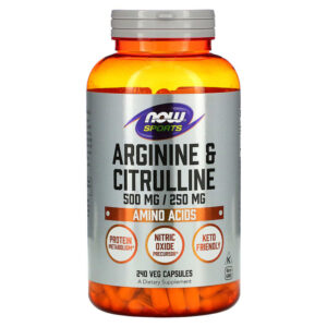 Arginine & Citrulline 240 веге капсули | Now Foods