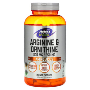 Arginine & Ornithine 500/250 мг 250 веге капсули | Now Foods