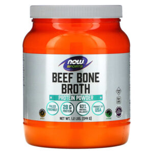 Beef Protein Bone Broth Powder 544 гр | Now Foods