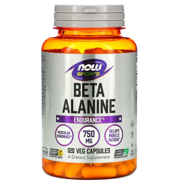 Beta Alanine 750 мг 120 веге капсули | Now Foods