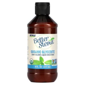 Better Stevia Glycerite Liquid 237 мл | Now Foods