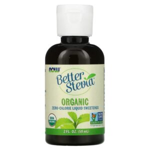 Better Stevia Organic Liquid 59 мл | Now Foods