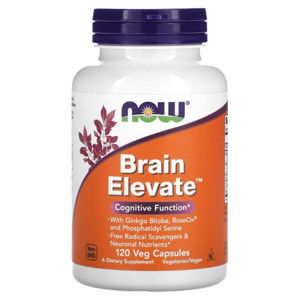 Brain Elevate 120 веге капсули | Now Foods