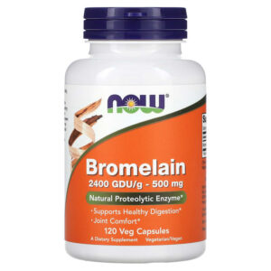 Бромелаин (Bromelain) 500 мг 120 веге капсули | Now Foods