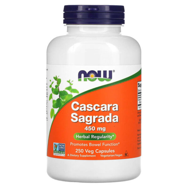 Cascara Sagrada 450 мг 250 веге капсули | Now Foods