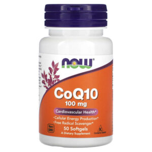 CoQ10 100 мг 50 гел-капсули | Now Foods