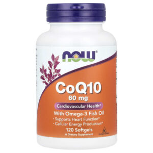 CoQ10 60 мг + Omega 3 120 дражета | Now Foods