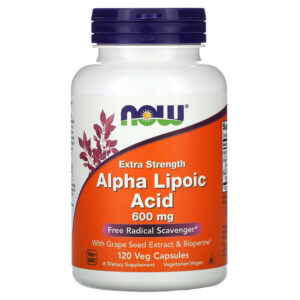 Extra Strength Alpha Lipoic Acid 600 мг 120 веге капсули | Now Foods