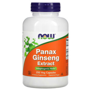 Panax Ginseng 500 мг 250 веге капсули | Now Foods